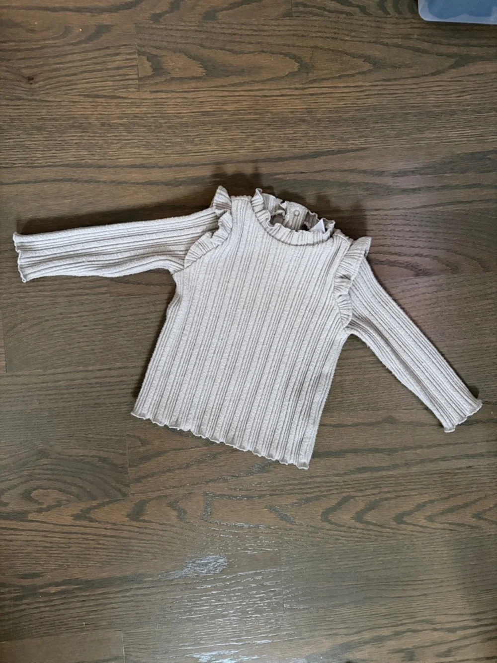 Old Navy Gray Ribbed Knit Top & Flare Pants Set | 6-12M